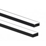 TASCHIBRA ZENITH PERFIL LED 50X21 SOBREPOSICIÓN 21X50X1000mm NEGRO MATE