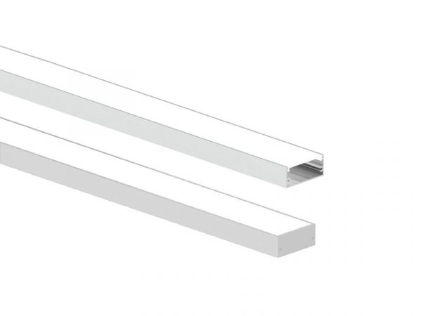 TASCHIBRA ZENITH PERFIL LED 50X21 SOBREPOSICIÓN 21X50X2000mm BLANCO
