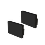 ACCESORIOS PERFIL VERTEX 20X14 TAPA/CLIP BAJO NEGRO MATE