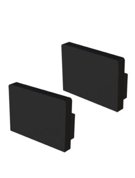 ACCESORIOS PERFIL VERTEX 20X14 TAPA/CLIP BAJO NEGRO MATE
