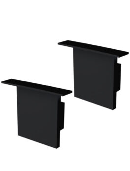 ACCESORIOS PERFIL APEX 35X28 TAPA/CLIP BAJO NEGRO MATE