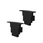 ACCESORIOS PERFIL VERTEX 25X17 TAPA/CLIP BAJO NEGRO MATE