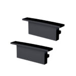 ACCESORIOS PERFIL VERTEX 24X9 TAPA/CLIP BAJO NEGRO MATE