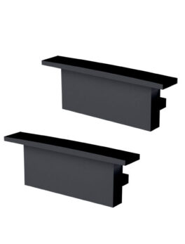 ACCESORIOS PERFIL VERTEX 24X9 TAPA/CLIP BAJO NEGRO MATE
