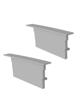 ACCESORIOS PERFIL ZENITH 62X25 TAPA/CLIP BAJO BLANCO
