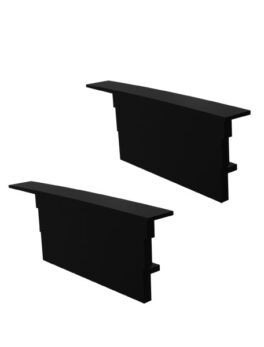 ACCESORIOS PERFIL ZENITH 62X25 TAPA/CLIP BAJO NEGRO MATE
