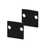 ACCESORIO PERFIL APEX 24X23 TAPA/CLIP BAJO NEGRO MATE
