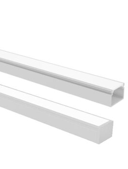TASCHIBRA VERTEX PERFIL LED 20X14 SOBREPOSICIÓN 14X20X2000mm BLANCO