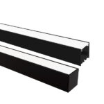 TASCHIBRA SPIRE PERFIL LED 35X35 SOBREPOSICIÓN 35X35X1000mm NEGRO MATE