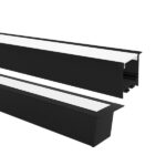 TASCHIBRA SPIRE PERFIL LED 50X35 EMPOTRAR 35X50X1000mm NEGRO MATE