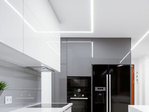 TASCHIBRA SPIRE PERFIL LED 50X35 EMPOTRAR 35X50X2000mm NEGRO MATE - Imagen 2
