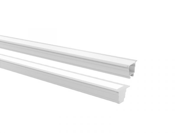 PERFIL LED TASCHIBRA VERTEX 25X17 EMPOTRAR 17X25X3000mm BLANCO