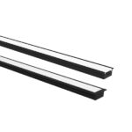 TASCHIBRA VERTEX PERFIL LED 24X9 EMPOTRAR 9X24X3000mm NEGRO MATE