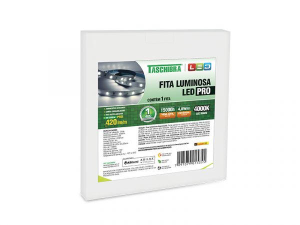 FITA LED PRO 4,8W 60LEDS/M 5M 12V IP20 6500K - Imagen 2