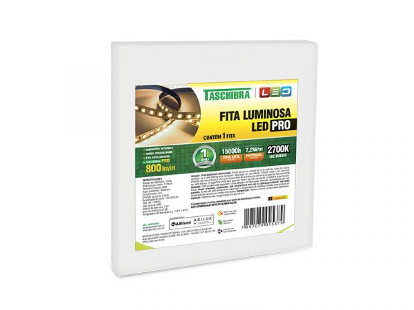 FITA LED PRO 7,2W 120LEDS/M 5M 12V IP20 2700K - Imagen 5