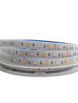 FITA LED PRO 8W 60LEDS/M 5M 12V IP65 RGB+2700K