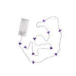 CADENA LED TASCHIBRA HALLOWEEN 10 MURCIÉLAGO MORADO 2XAA