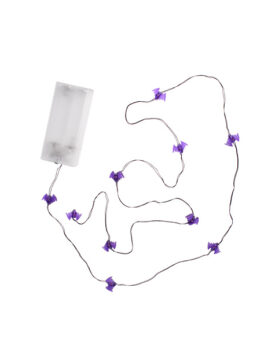 CADENA LED TASCHIBRA HALLOWEEN 10 MURCIÉLAGO MORADO 2XAA
