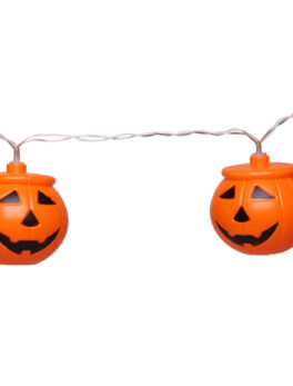 CORDÓN HALLOWEEN TASCHIBRA LED 10 HAPPY  JACK  2XAA