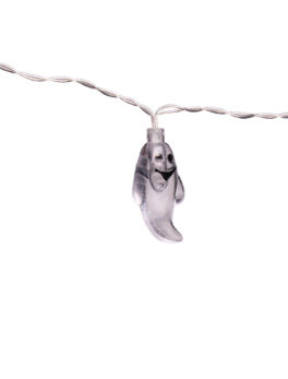 CADENA LED TASCHIBRA HALLOWEEN 10 FANTASMAS TRANSPARENTE 2XAA