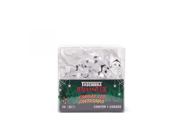 CADENA LED TASCHIBRA HALLOWEEN 10 FANTASMAS TRANSPARENTE 2XAA - Imagen 4