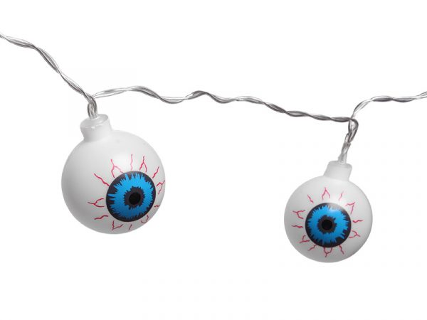 HALLOWEEN TASCHIBRA CORDON LED 10 OJOS 2XAA