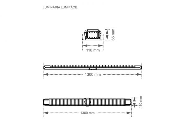 LUMIFÁCIL CANAL 2X32/36/40W UNIV CON ALETA BLANCA - Imagen 2