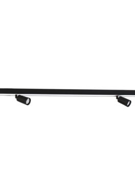 SPIRE LÁMPARA LED LINEAL 40W 3000K EMPOTRABLE + 2 Focos MR11 SIN LÁMPARA NEGRO MATE