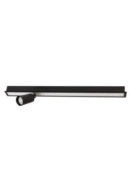 SPIRE LÁMPARA LED LINEAL 20W 6500K EMPOTRABLE + 1 PUNTO MR11 SIN LÁMPARA NEGRO MATE