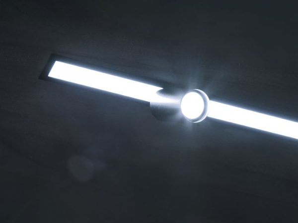 SPIRE LÁMPARA LED LINEAL 20W 6500K EMPOTRABLE + 1 PUNTO MR11 SIN LÁMPARA NEGRO MATE - Imagen 5
