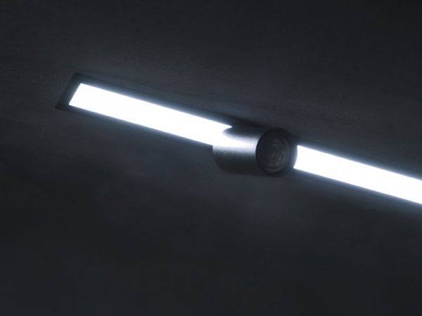 SPIRE LÁMPARA LED LINEAL 20W 6500K EMPOTRABLE + 1 PUNTO MR11 SIN LÁMPARA NEGRO MATE - Imagen 6
