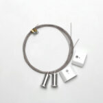 KIT PENDIENTE PARA PERFIL SPIRE 35X45 1 Y 2 METROS BLANCO