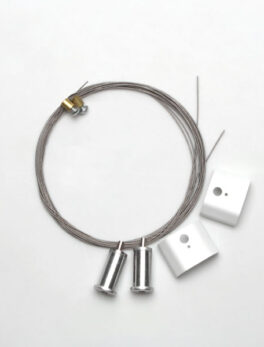 KIT PENDIENTE PARA PERFIL SPIRE 35X45 1 Y 2 METROS BLANCO