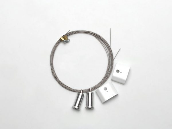 KIT PENDIENTE PARA PERFIL SPIRE 35X45 1 Y 2 METROS BLANCO