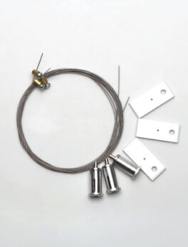 KIT PENDIENTE PARA PERFIL ZENITH 50X50 3 METROS BLANCO