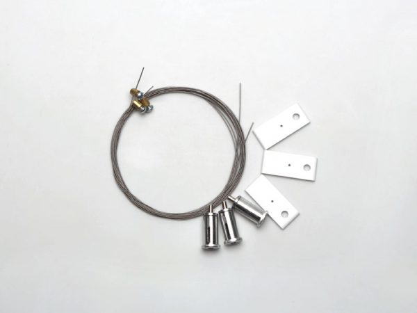 KIT PENDIENTE PARA PERFIL ZENITH 50X50 3 METROS BLANCO