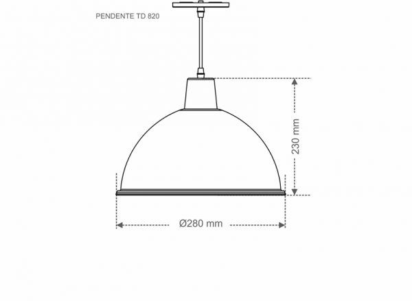 LUM PENDIENTE TASCHIBRA DESIGN TD 820 AMARILLO - Imagen 3