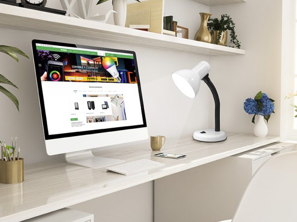 LÁMPARA DE MESA TLM 04 TASCHIBRA E27 BLANCO - Imagen 3