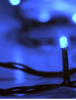 LUM CORDÓN 96 LEDS 8F ISOL VD 127V AZUL