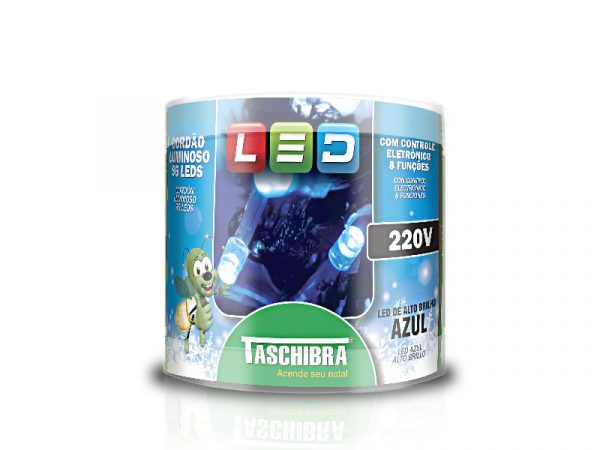 CABLE LUM 96 LEDS 8F ISOL VD 220V AZUL - Imagen 2