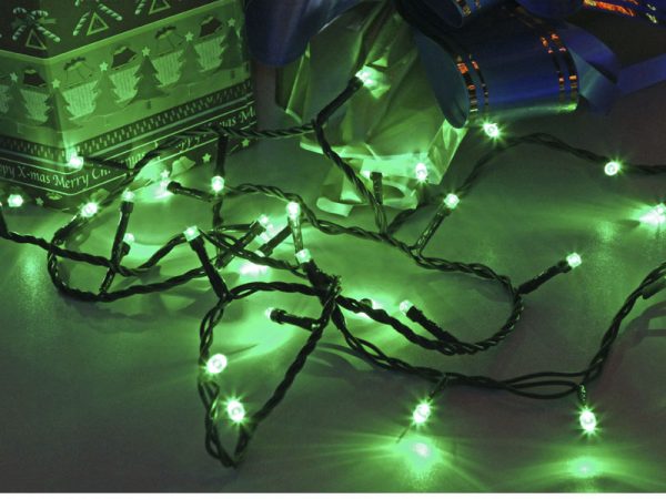 LUM CORDÓN 96 LEDS 8F ISOL VD 127V VERDE