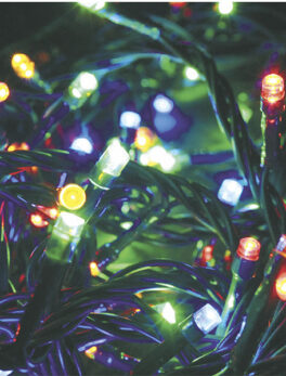 LUM CORDÓN 96 LEDS 8F ISOL VD 220V COLORIDO