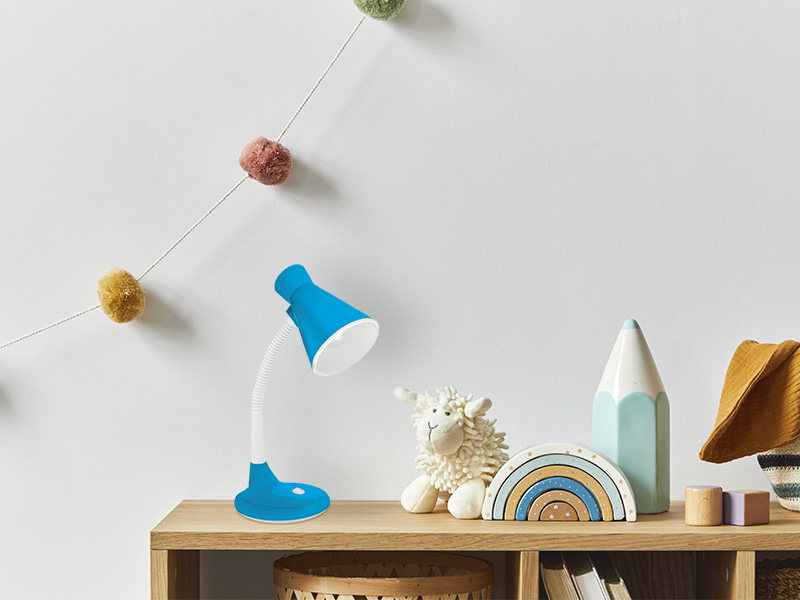 LÁMPARA DE MESA TASCHIBRA TLM 03 E27 AZUL - Imagen 2