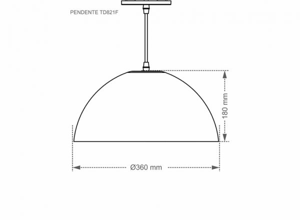 LUM PENDIENTE TASCHIBRA DESIGN TD 821F BLANCO MATE - Imagen 3
