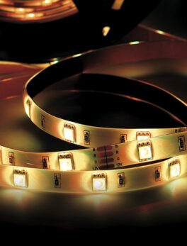 TIRA LED 2.5W 30 LEDS/M 2M 12V CON FUENTE AUTOVOLT IP20 3000K