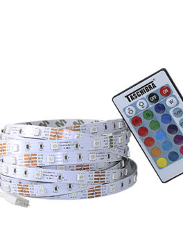 FITA LED 4,8W 30 LEDS/M 5M 12V COM FUENTE AUTOVOLT IP20 RGB