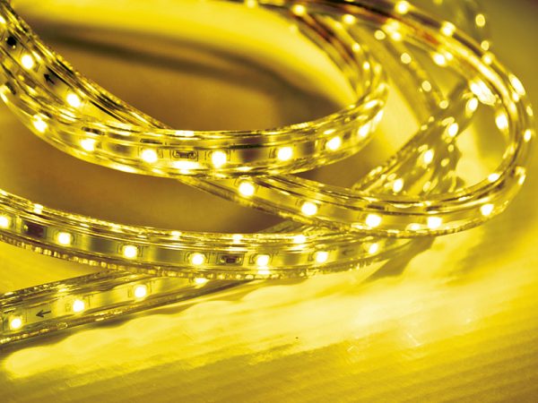 FITA LED 5W 60 LEDS/M 20M 127V IP67 AMARILLA