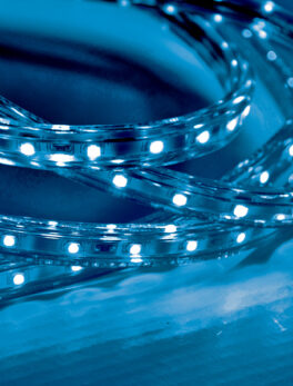 FITA LED 5W 60 LEDS/M 20M 127V IP67 AZUL