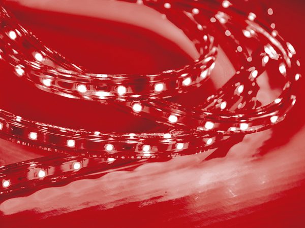 FITA LED 5W 60 LEDS/M 20M 127V IP67 ROJO