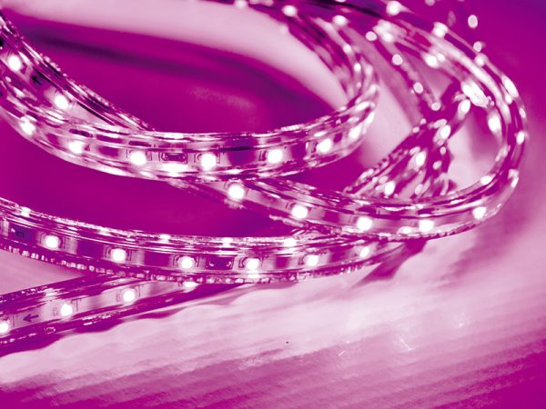 FITA LED 5W 60 LEDS/M 20M 127V IP67 ROSA